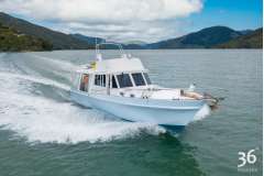 Muir 1300 Cruising launch, Volvo diesel, fully equipped for live aboard