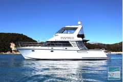 Inspired: Stunning 2003 12.8m Roger Hill power cat