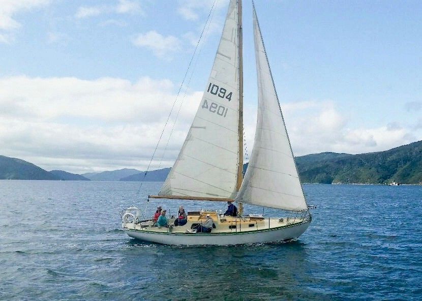 Malcolm  Dickson, designed and built, Cruising Yacht.